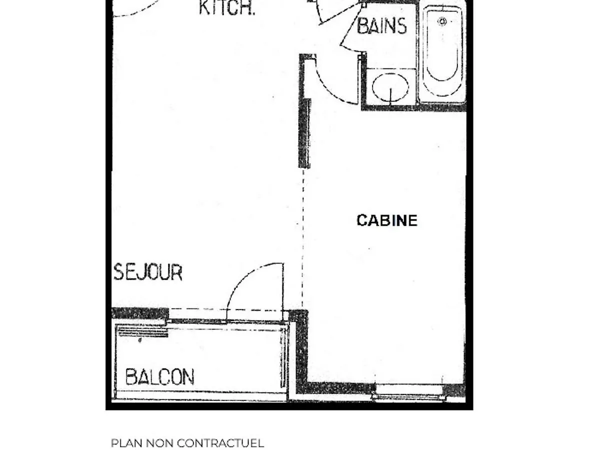 Studio Classique Pour 4 Pers. Aux Menuires - Animaux Admis - Fr-1-452-24 Apartment Saint-Martin-de-Belleville